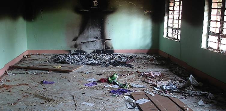 Kandhamal 2008: Mehr als 5.600 Häuser der Christen in 600 Dörfern wurden geplündert und viele zerstört