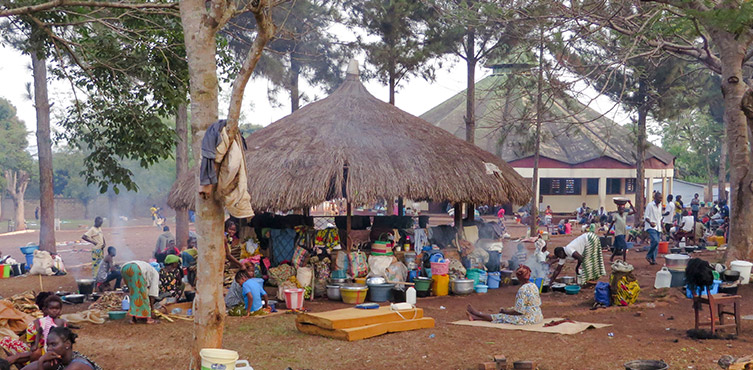 Flüchtlingslager Zentralafrikanische Republik