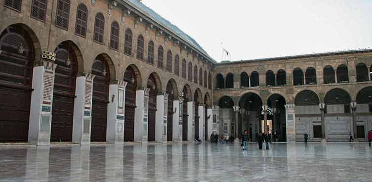 Innenhof der Umayyaden-Moschee in Damaskus, Syrien