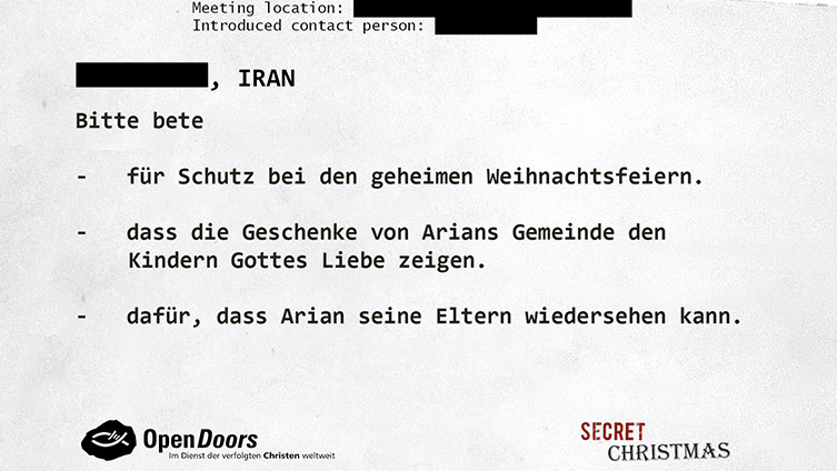 Gebetsanliegen für den Iran