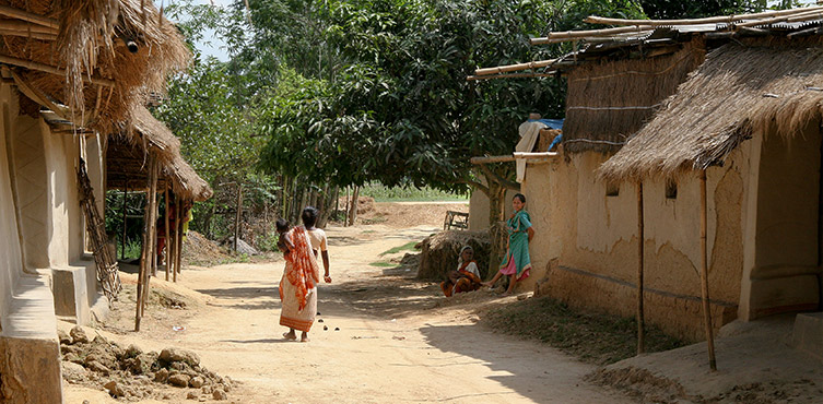 Ein Dorf in Bangladesch