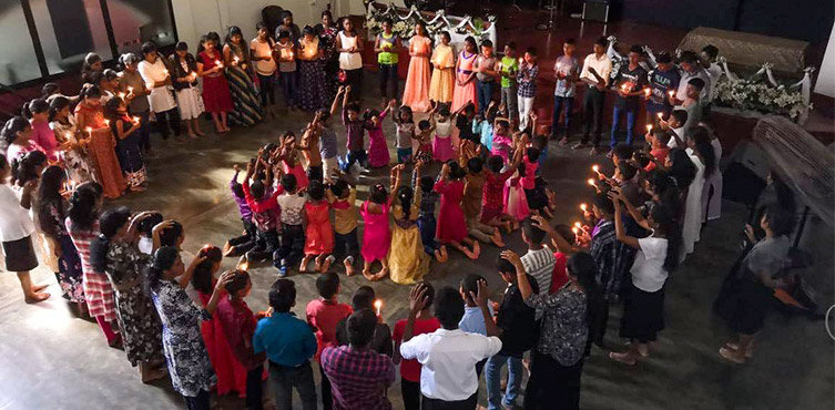 Kindergottesdienst in der Zion Church wenige Minuten vor dem Anschlag