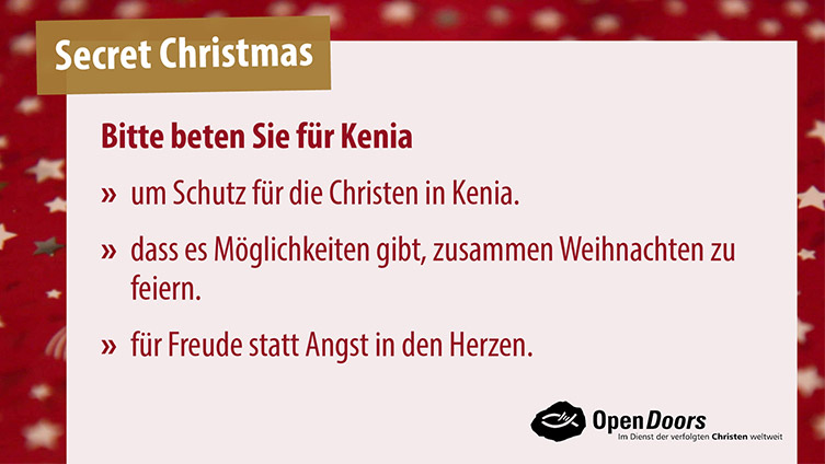 Gebetsanliegen Kenia