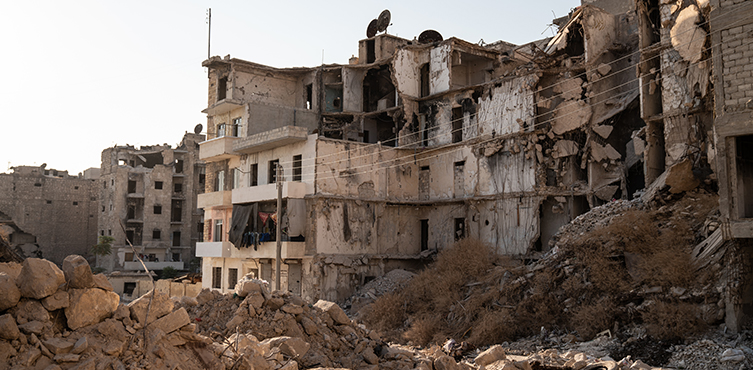 Große Teile von Aleppo wurden zerstört