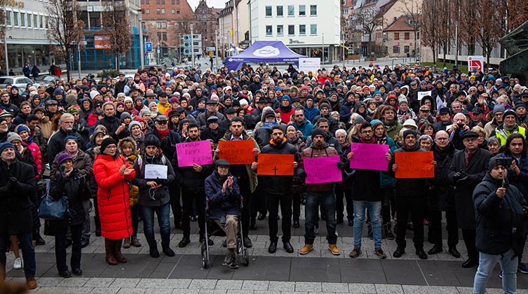 Kundgebung für Religionsfreiheit