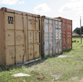 In solchen Containern werden auch Christen gefangen gehalten