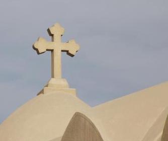 Ägypten: Kirchenkreuz einer koptischen Kirche in Kairo