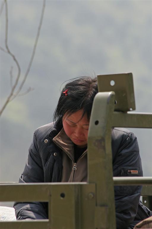 Nordkorea: eine Bäuerin