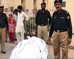 Pakistan: Der Leichnam des ermordeten Pastors Rashid Emmanuel (Quelle: Compass Direct)