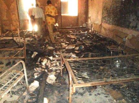 Sudan: zerstörte Unterkünfte der Studenten der Bibelschule auf dem Kirchenkomplex in Khartum/Open Doors
