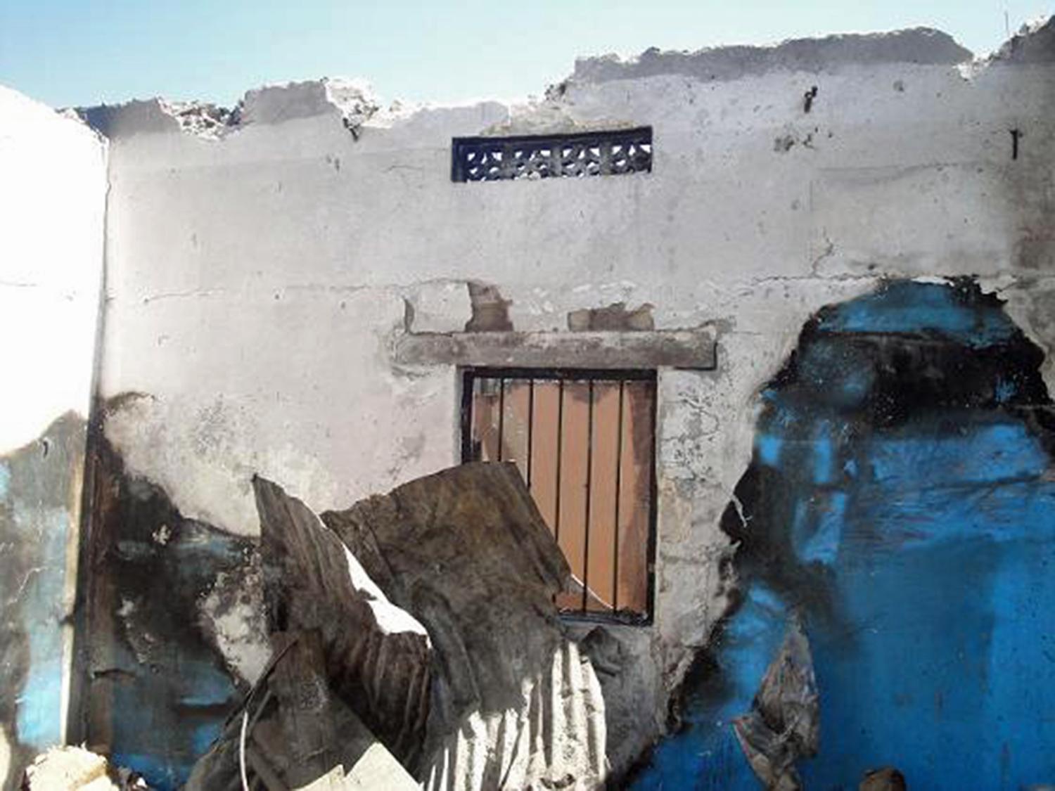 Somalia: das zerstörte Haus von Gemeindeleiter Madobe Abdi