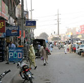 Strassenbild von Lahore, Indien
