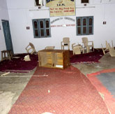 Zerstörte Kirche in Indien