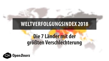 Wo hat die Christenverfolgung am stärksten zugenommen?