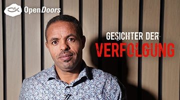 Gideon aus Eritrea bei „Gesichter der Verfolgung"