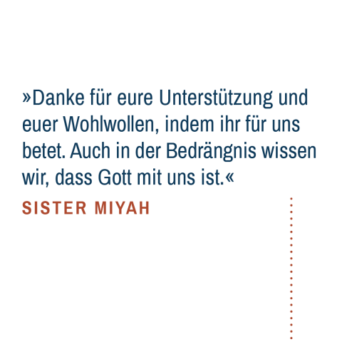 Dankeszitat von Sister Miyah