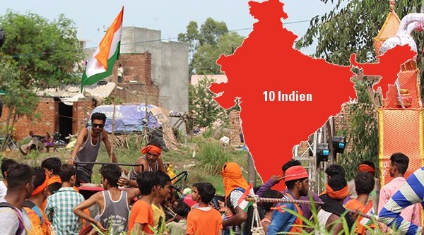 Hinduistische Pilger in Indien