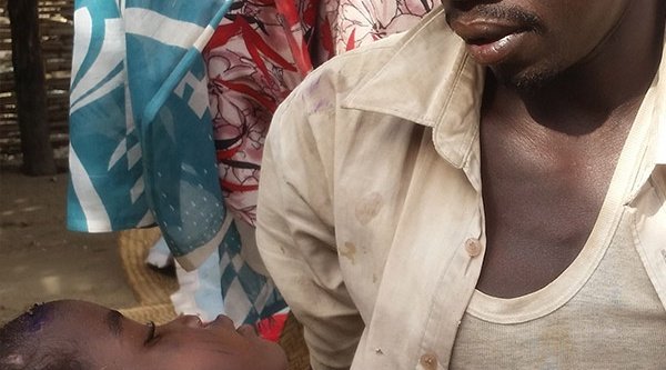 Ousmane mit seiner Tochter