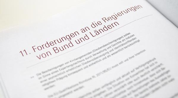 Forderungen an die Regierungen von Bund und Ländern