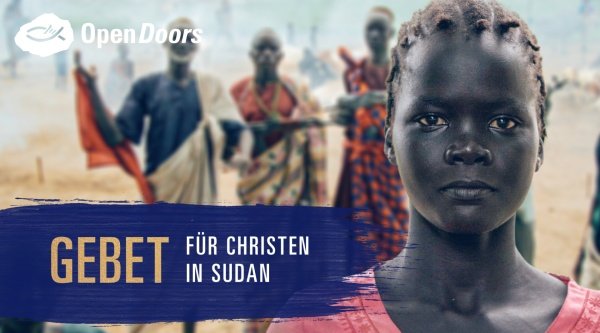 Gebet für Christen im Sadan - Sudanesische Frau schaut in die Kamera