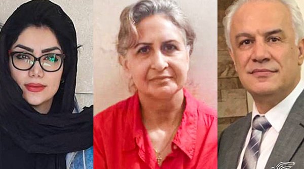 Haben bereits zu den Anklagen Stellung bezogen: Somayeh (Sonya) Sadegh Mina Khajavi und Joseph Shahbazian (von links nach rechts). Die Bilder sind von Article18