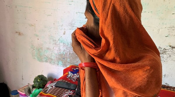 Eine Frau aus Indien