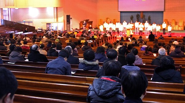 Symbolbild: Chinesisch-Koreanischer Gottesdienst in einer Drei-Selbst-Kirche in Yanji Provinz Jilin