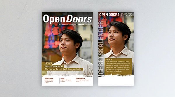 Cover des Monatsmagazins zeigt einen asiatischen Mann der nach oben blickt