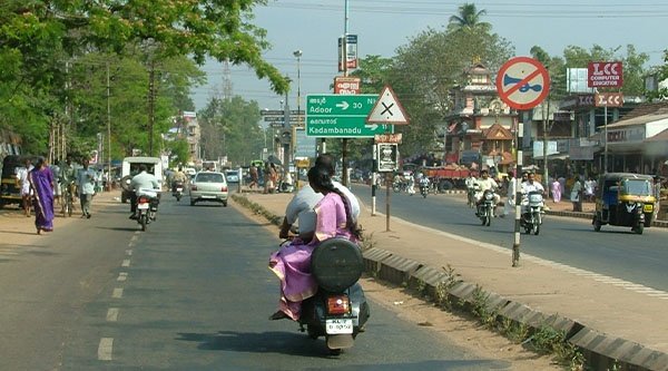 Straßenszene in Südindien