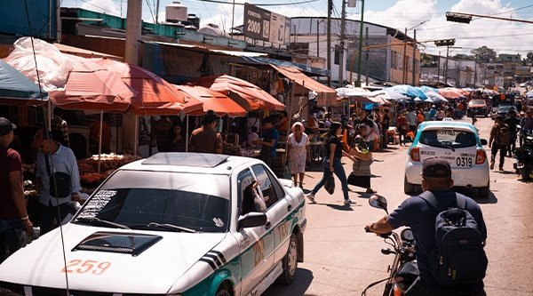 Straßenszene in Chiapas