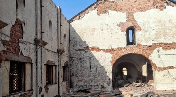 Schwer beschädigte Kirche in Omdurman