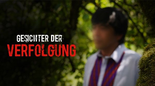 Grüner Hintergrund und unscharfe Person