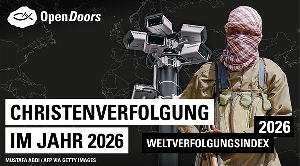 Thumbnail mit einem verschleierten Mann und einer Überwachungskamera vor einer Weltkarte