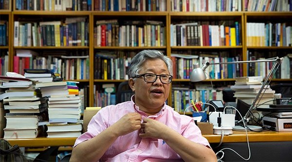 Auf diesem Foto aus dem Jahr 2018 ist Pastor Jin Mingri noch in seiner Gemeinde in Peking zu sehen