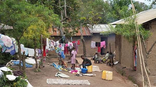 Dorf im Osten der DR Kongo