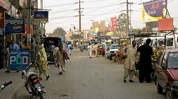 Straßenszene in Lahore