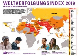 Karte (A3) Weltverfolgungsindex 2019
