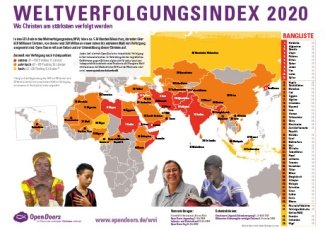 Karte (A2) Weltverfolgungsindex 2020