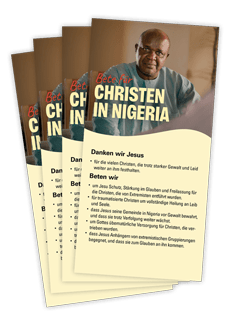 Produktabbildung Gebetskartenset zu Christen in Nigeria