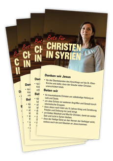 Produktabbildung Gebetskartenset zu Christen in Syrien
