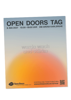 Produktabbildung Save-the-Date-Karte Open Doors Tag 2027