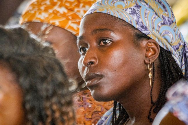 Teilnehmerin einer Konferenz für Christen, die vor Boko Haram geflohen sind