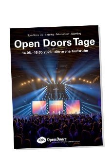Produktabbildung der Übersichtsbroschüre zu den Open Doors Tagen 2026