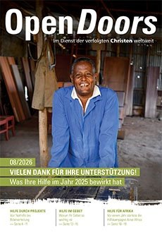 Produktabbildung des Open Doors Monatsmagazins für den aktuellen Monat.