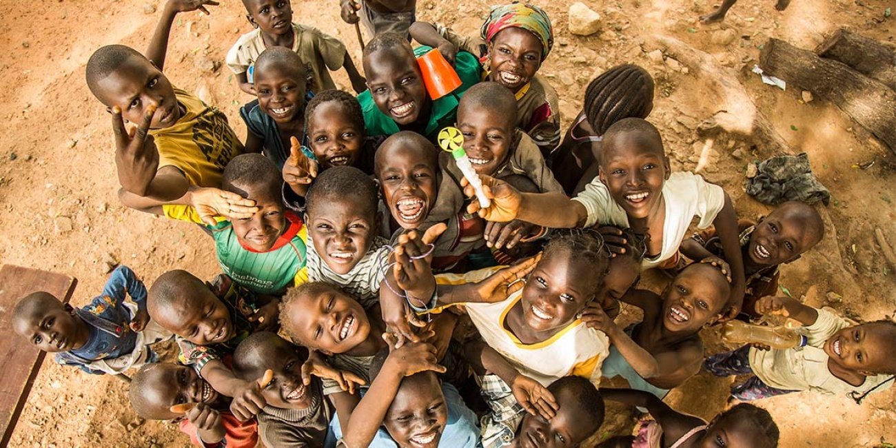 Kinder in einem Flüchtlingslager für christliche Familien in Nigeria