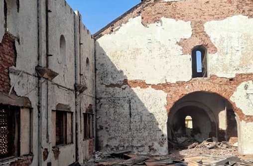 Schwer beschädigte Kirche in Omdurman