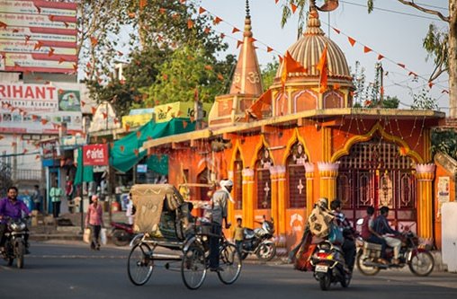 Straßenszene in Indien