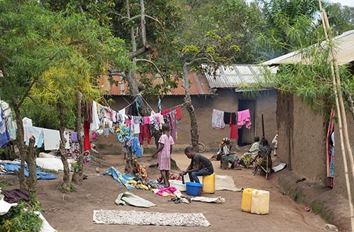 Dorf im Osten der DR Kongo