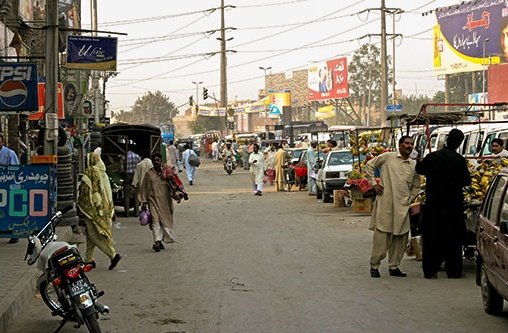 Straßenszene in Lahore