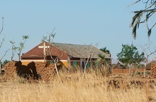 Eine Kirche in den Nubabergen